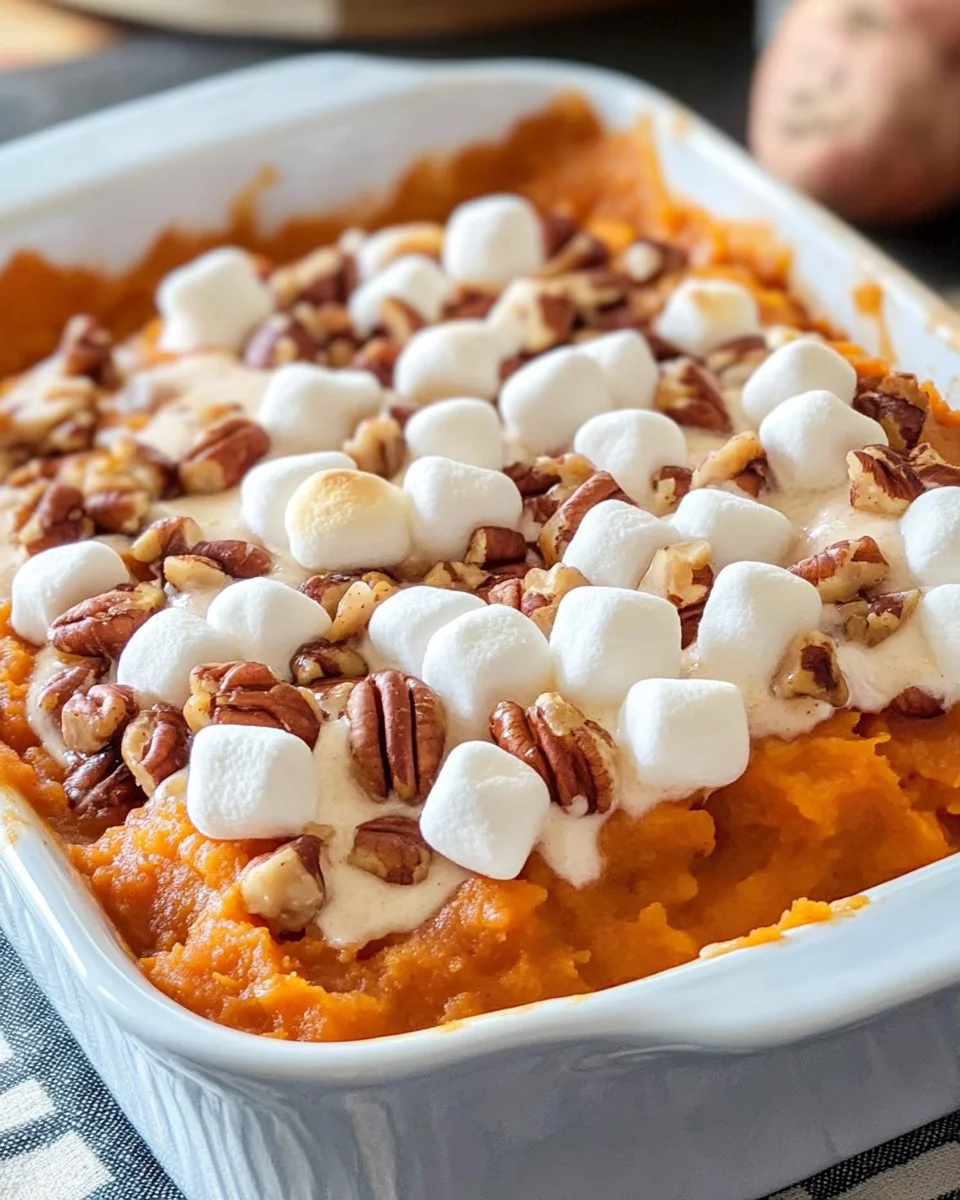 Sweet Potato Casserole with Marshmallows