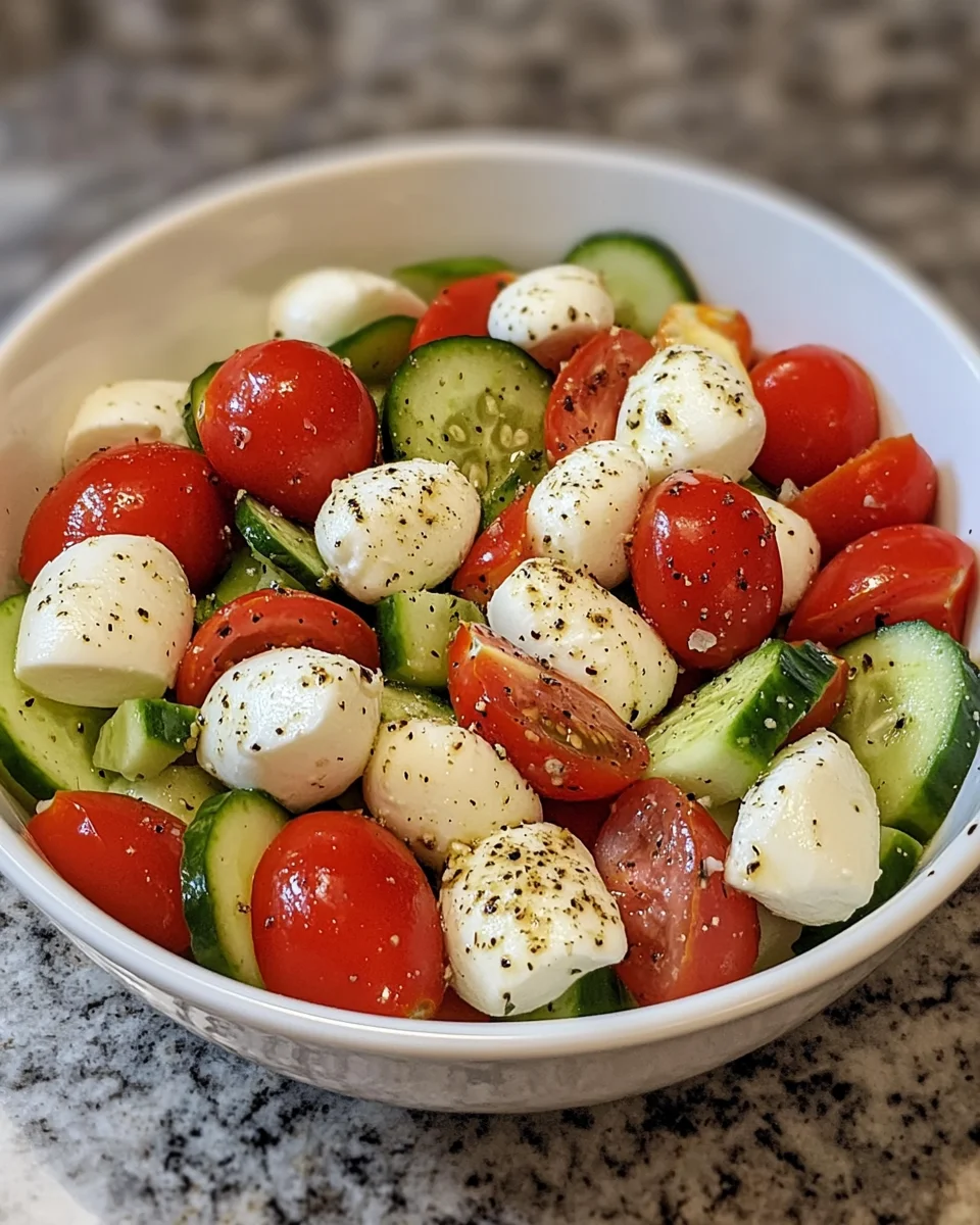 Cucumber Mozzarella Salad