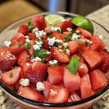 Watermelon Strawberry Salad