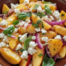 Peach Feta Salad