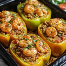 Cajun-Style Stuffed Bell Peppers