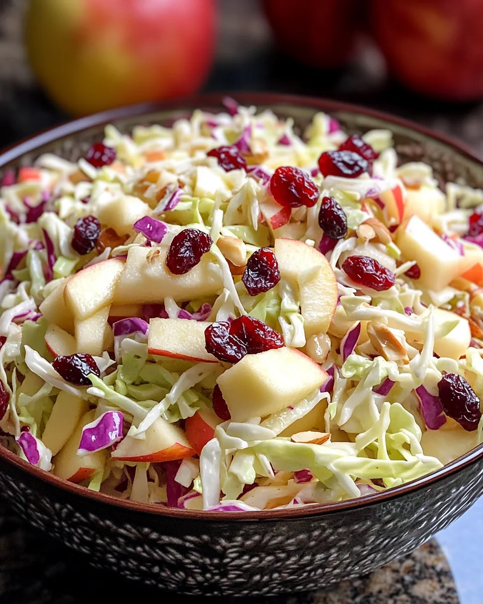 Cranberry Apple Coleslaw