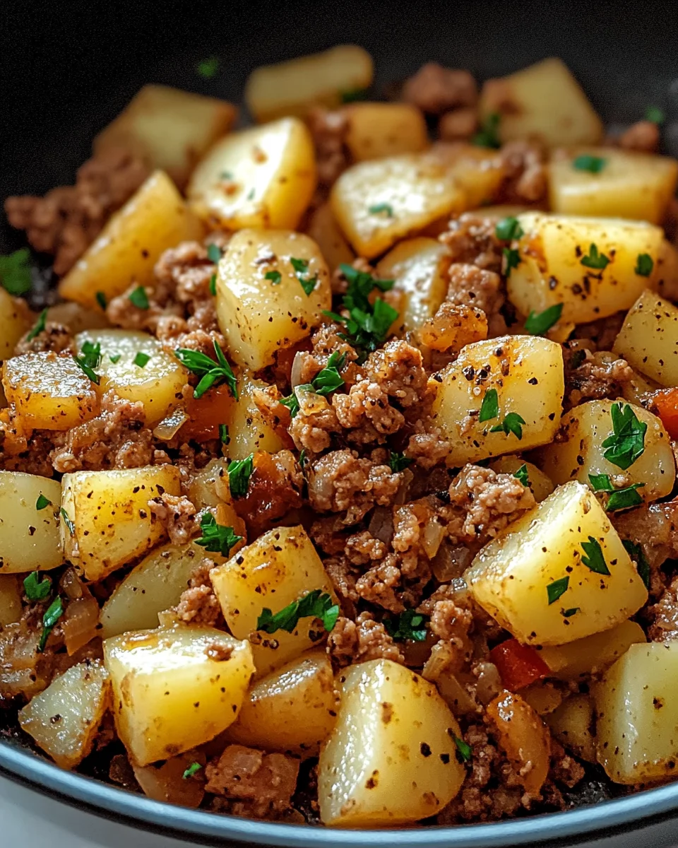 Ground turkey with potatoes