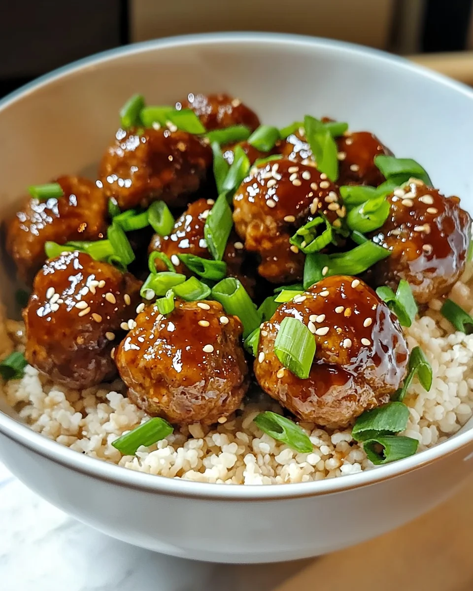 Asian Glazed Turkey Meatballs