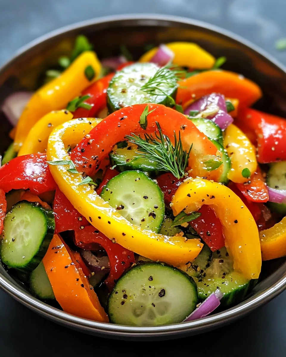Cucumber Sweet Pepper Salad