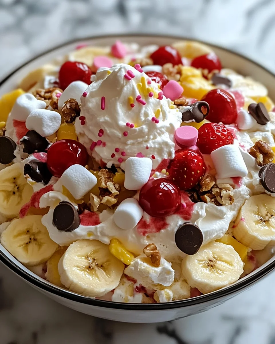 Banana Split Fluff Salad