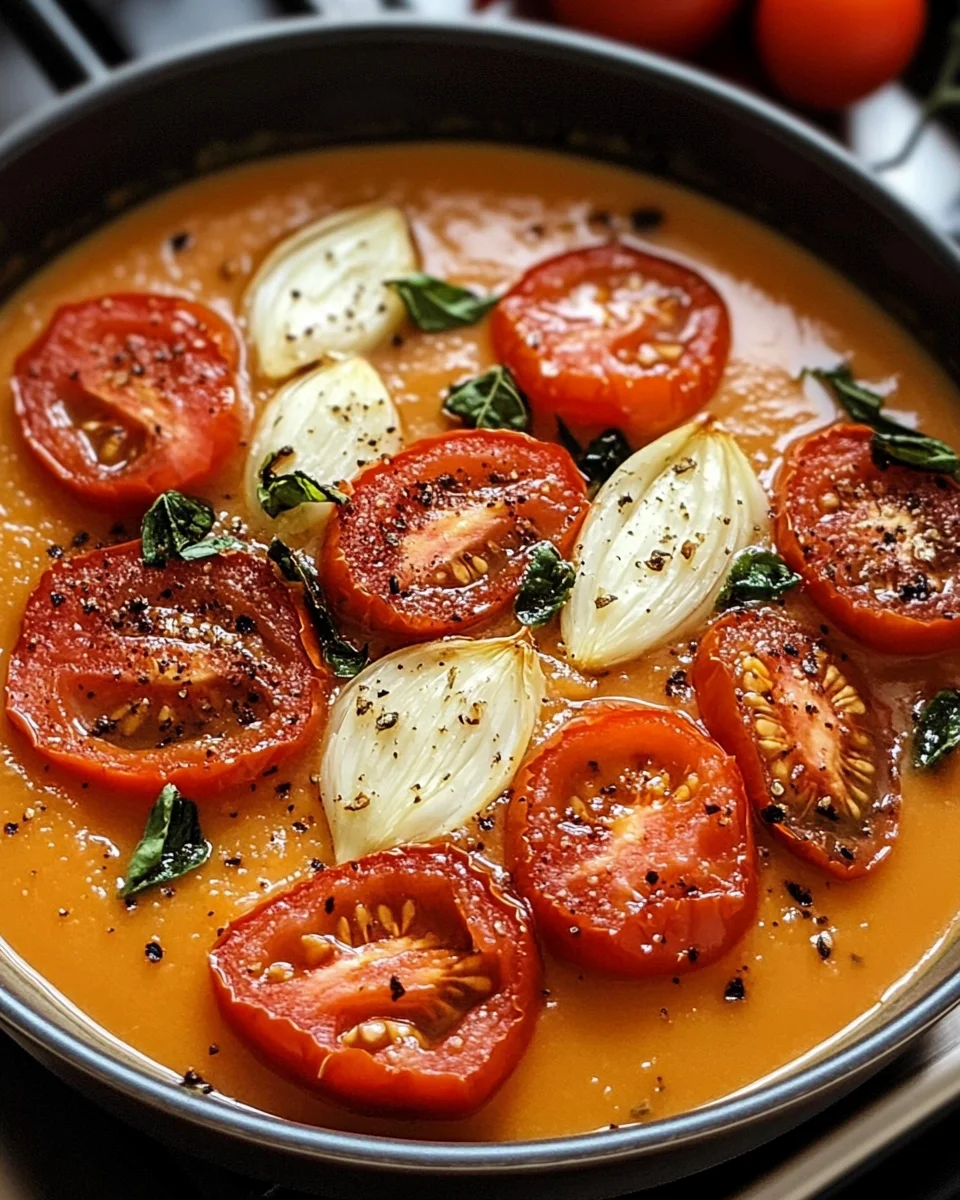 Creamy Roasted Garlic Tomato Soup