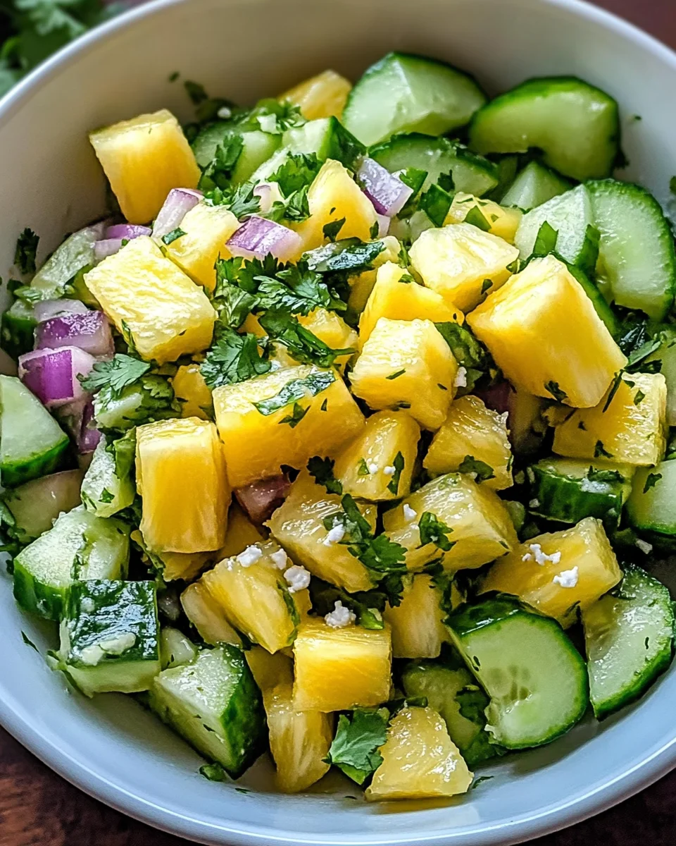 Pineapple Cucumber Salad