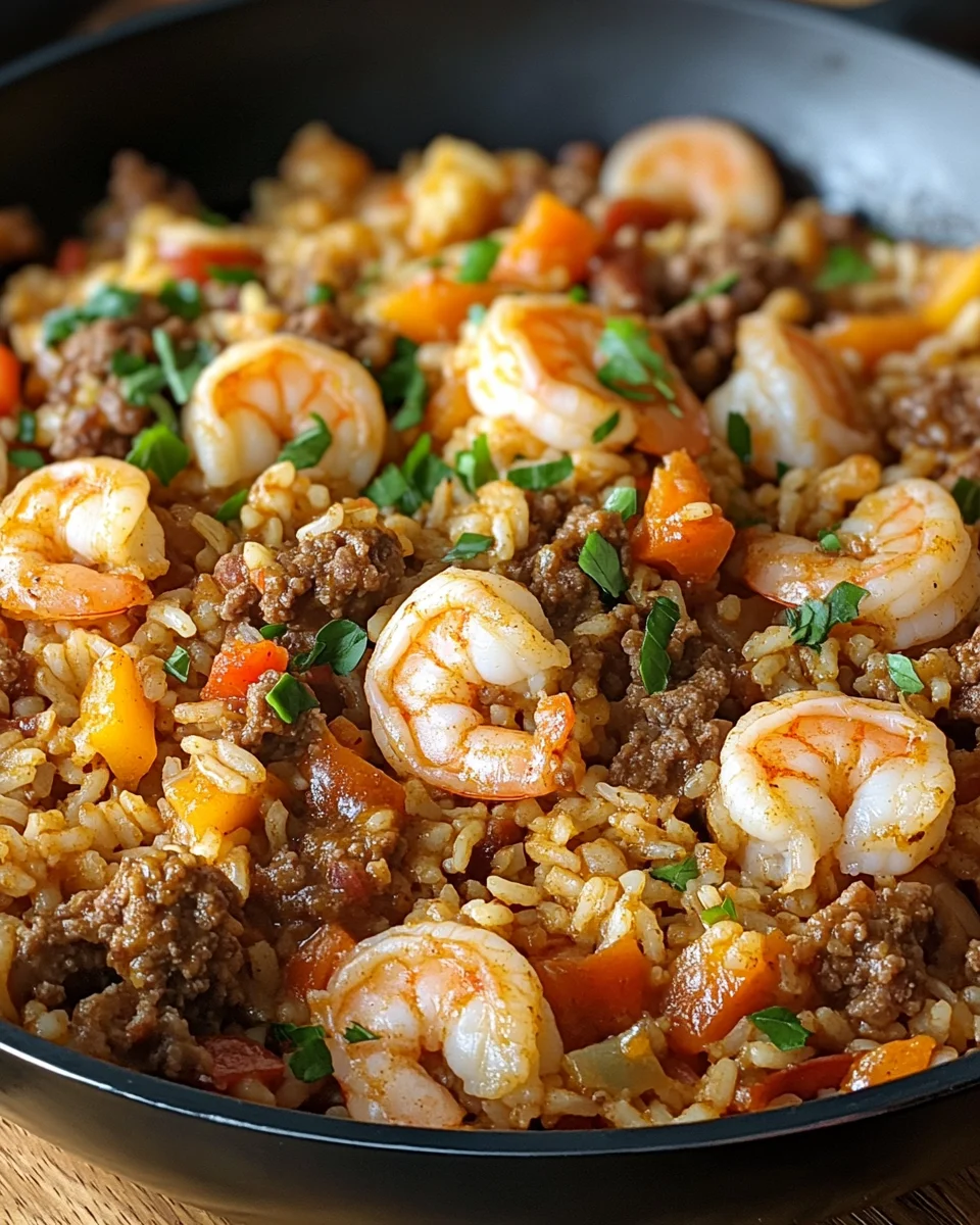 Shrimp Sausage Dirty Rice