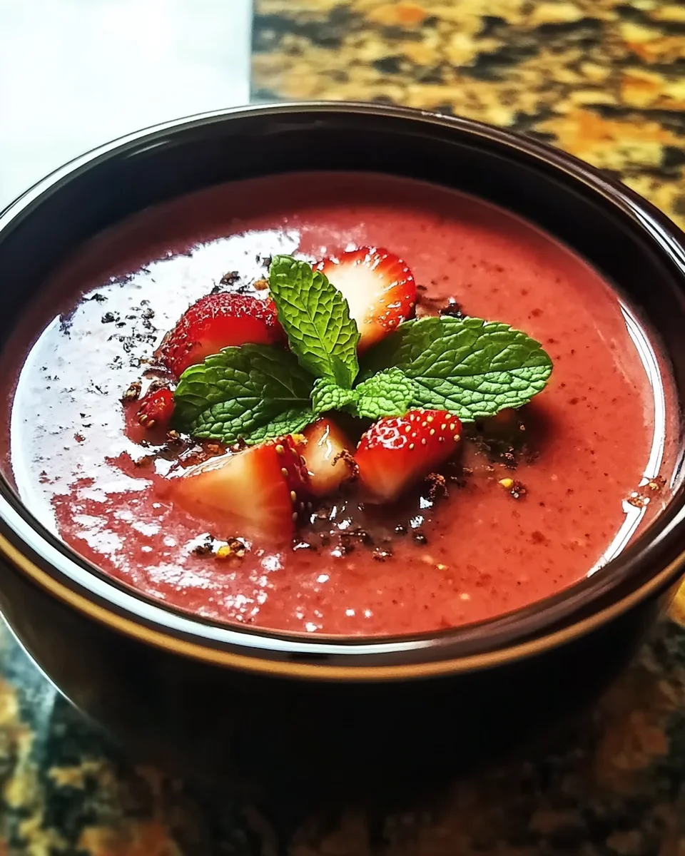 Braised Strawberries Soup