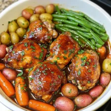 Slow Cooker Honey Garlic Chicken and Veggies