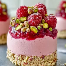 Raspberry Pistachio Mousse Cake