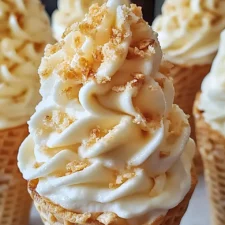 Banana Pudding Cheesecake Cones