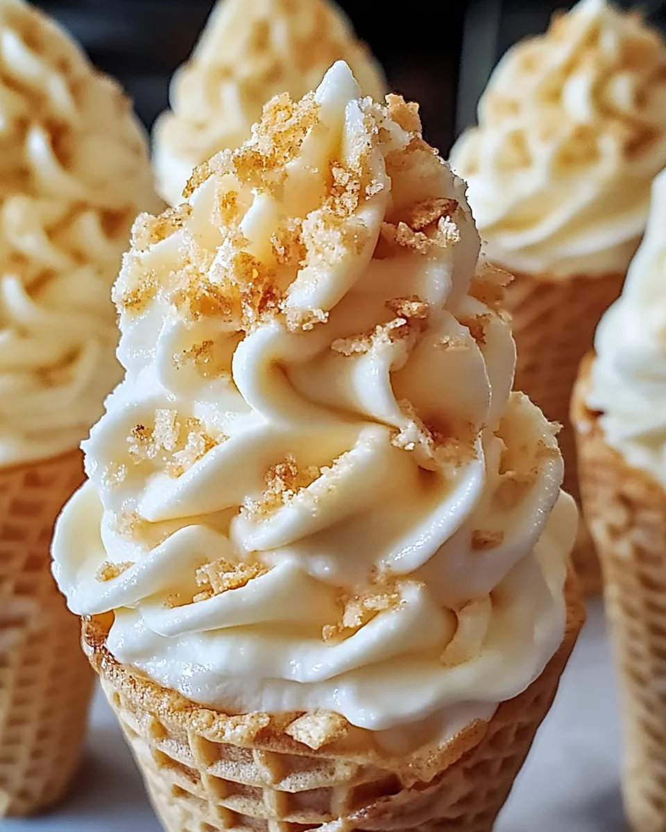 Banana Pudding Cheesecake Cones