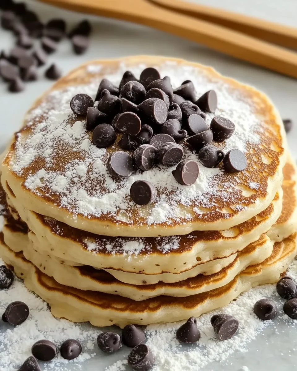 4 Ingredient Chocolate Chip Pancakes