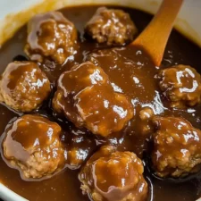 Slow Cooker Salisbury Steak Meatballs