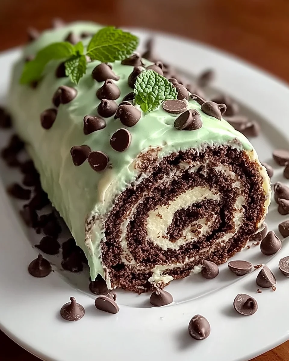 Fresh Mint Chocolate Roll