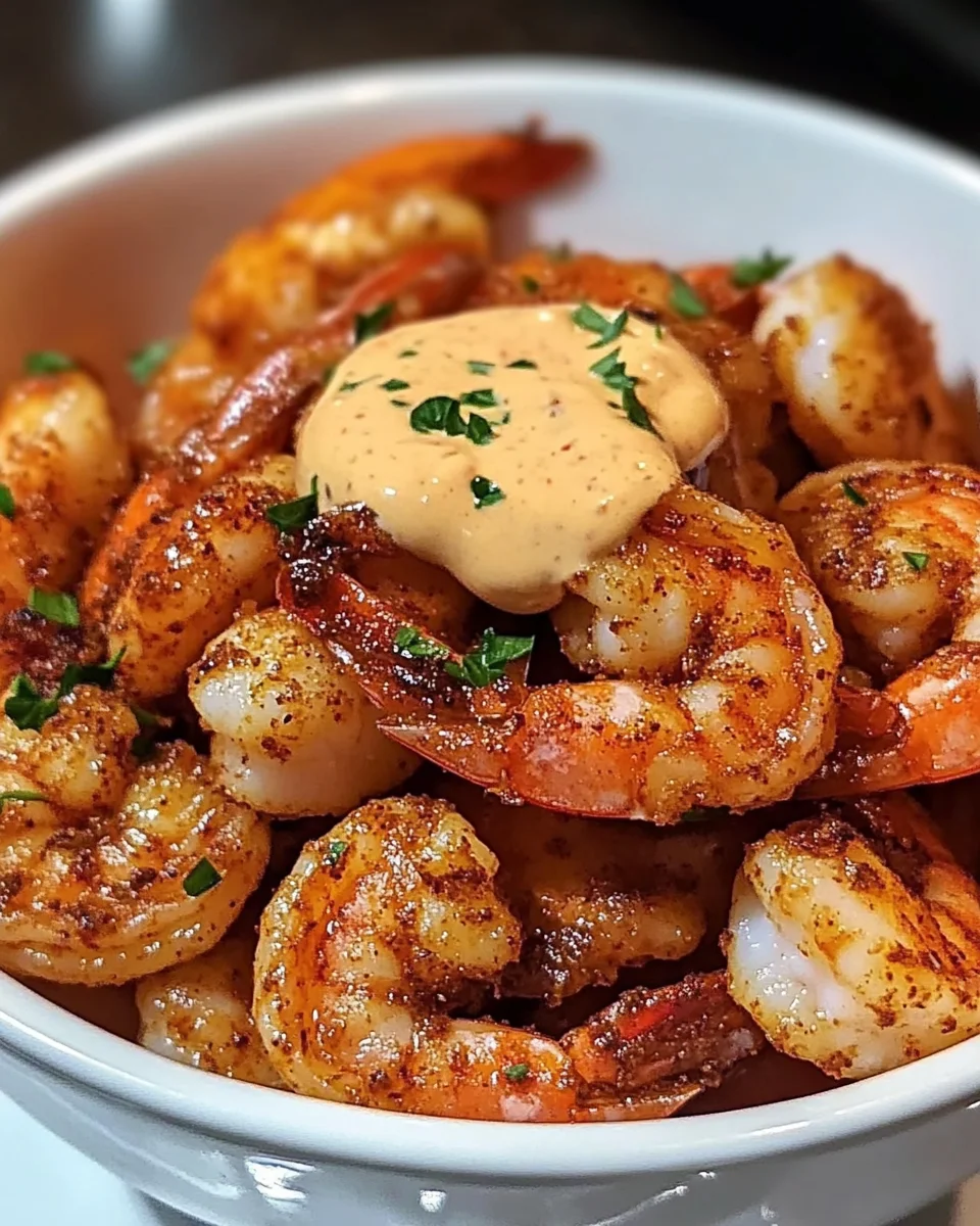 Crispy Cajun Shrimp with Creamy Sauce