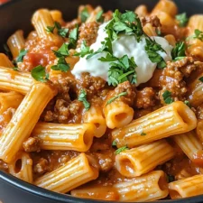 Beef Enchilada Pasta One-Pan Meal