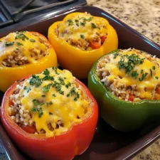 Stuffed Bell Peppers with Turkey