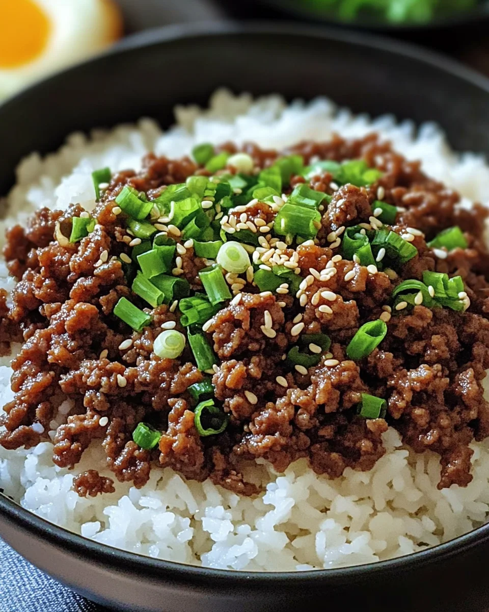 Korean Ground Beef Bowl