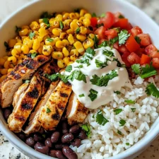 Street Corn Chicken Rice Bowl