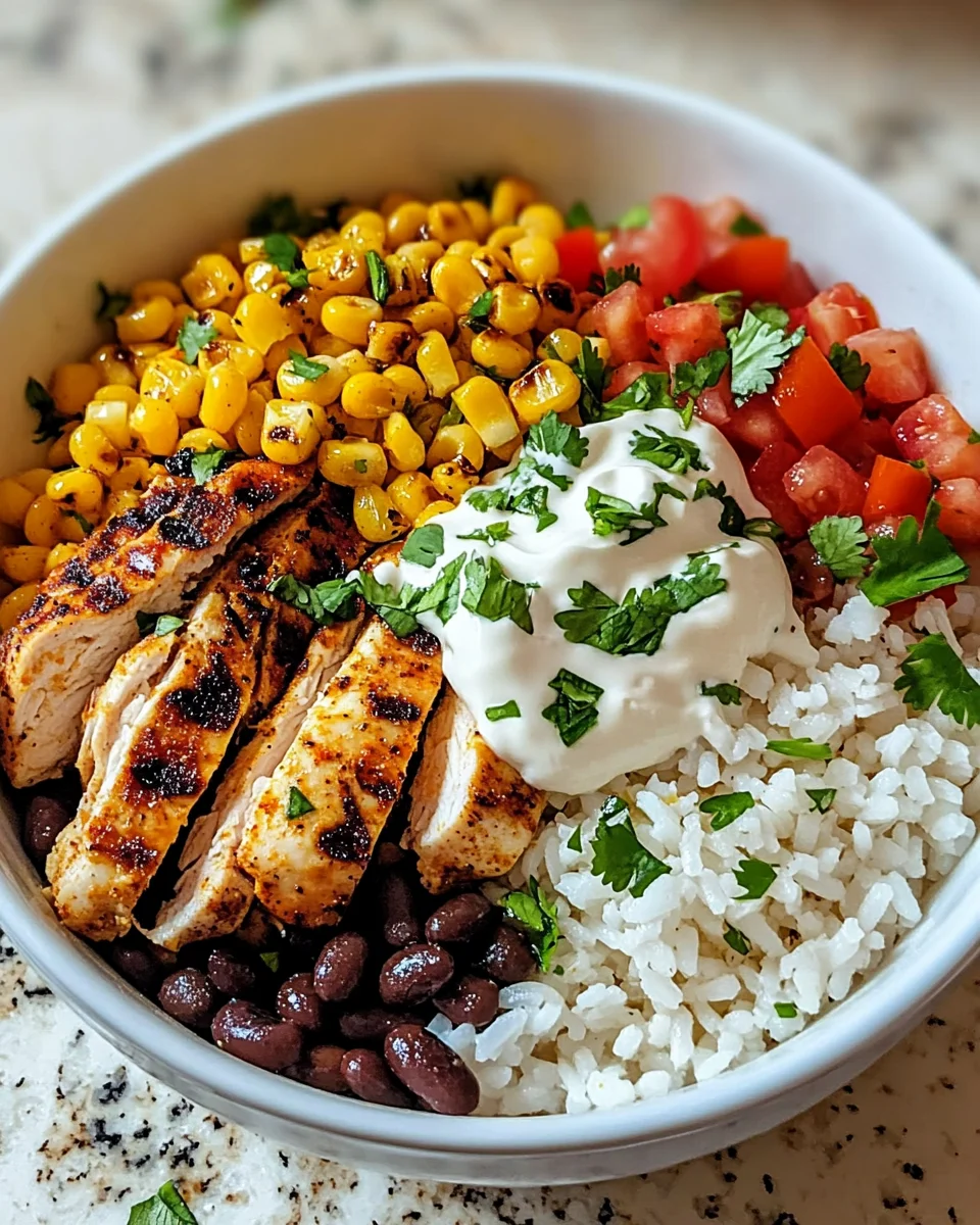 Street Corn Chicken Rice Bowl