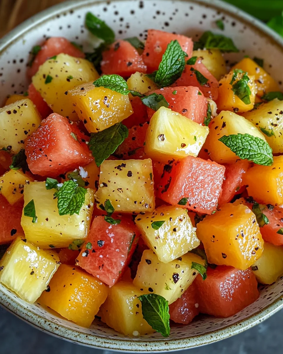 Melon and Pineapple Salad