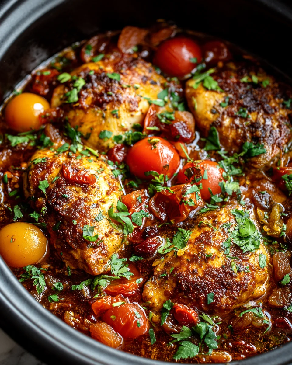Crockpot Moroccan Chicken