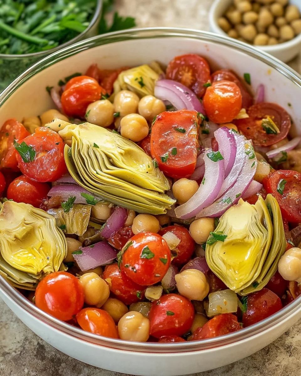 Tuscan Artichoke Tomato Salad