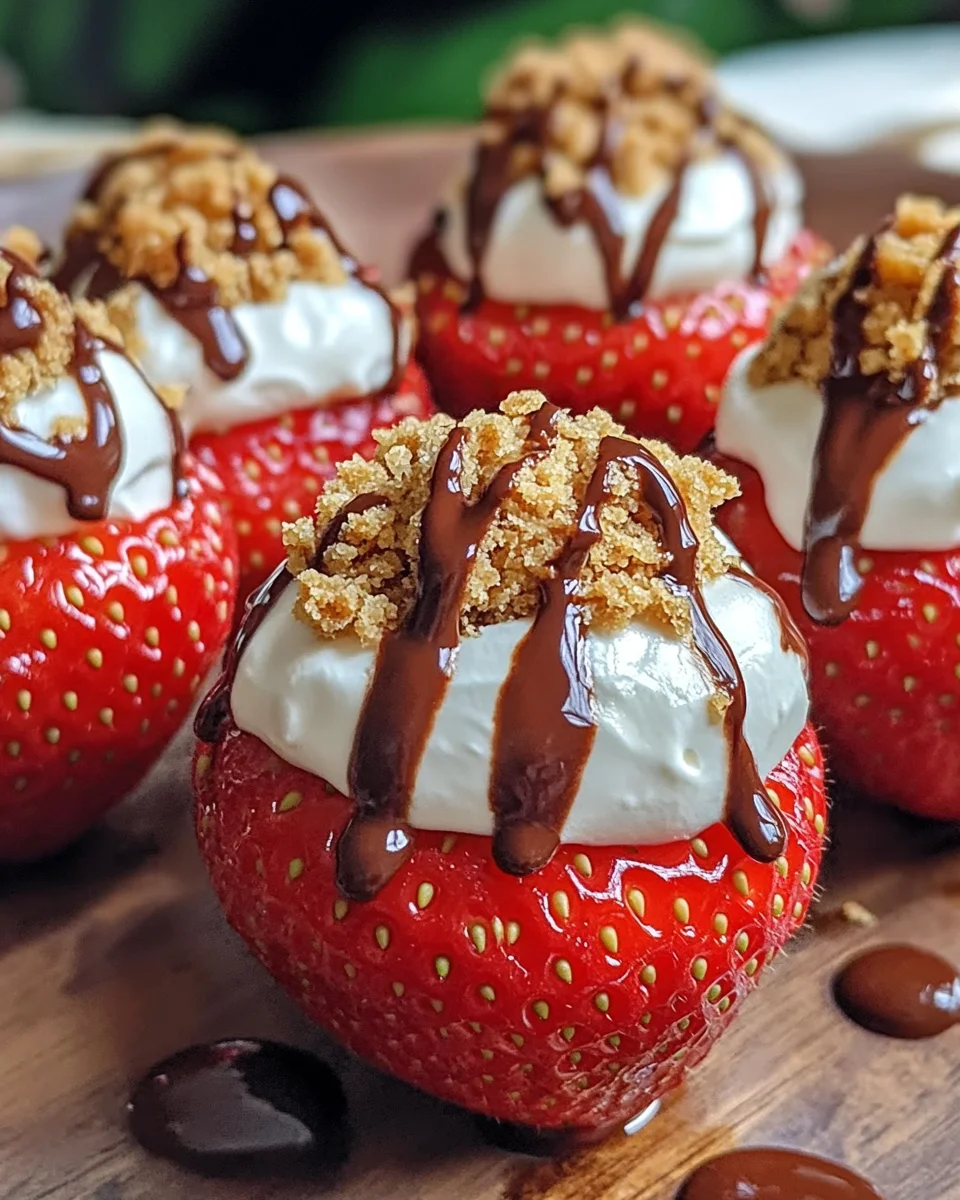 Cheesecake Stuffed Strawberries