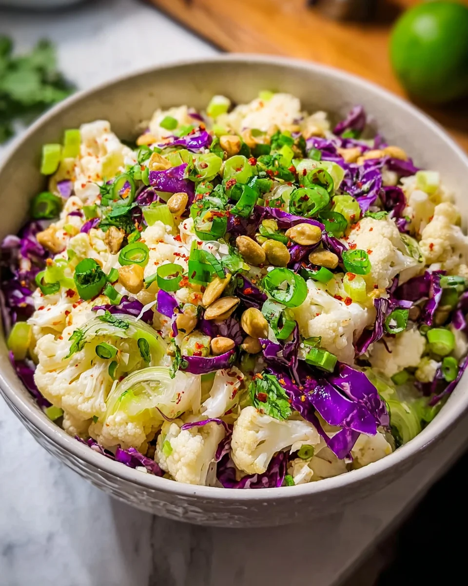 Raw Cauliflower Salad