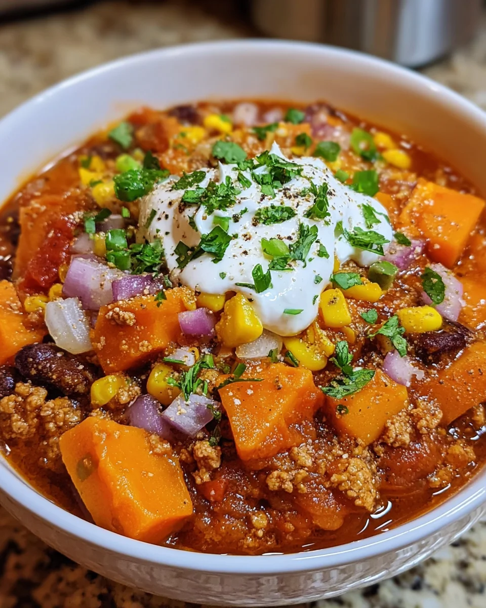 Turkey Sweet Potato Chili