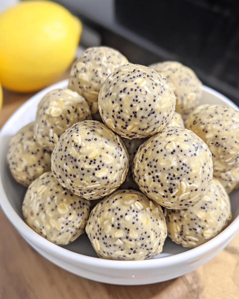 Lemon Poppy Seed Energy Bites