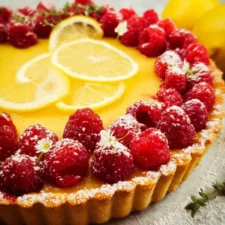 Lemon and Raspberry Tart