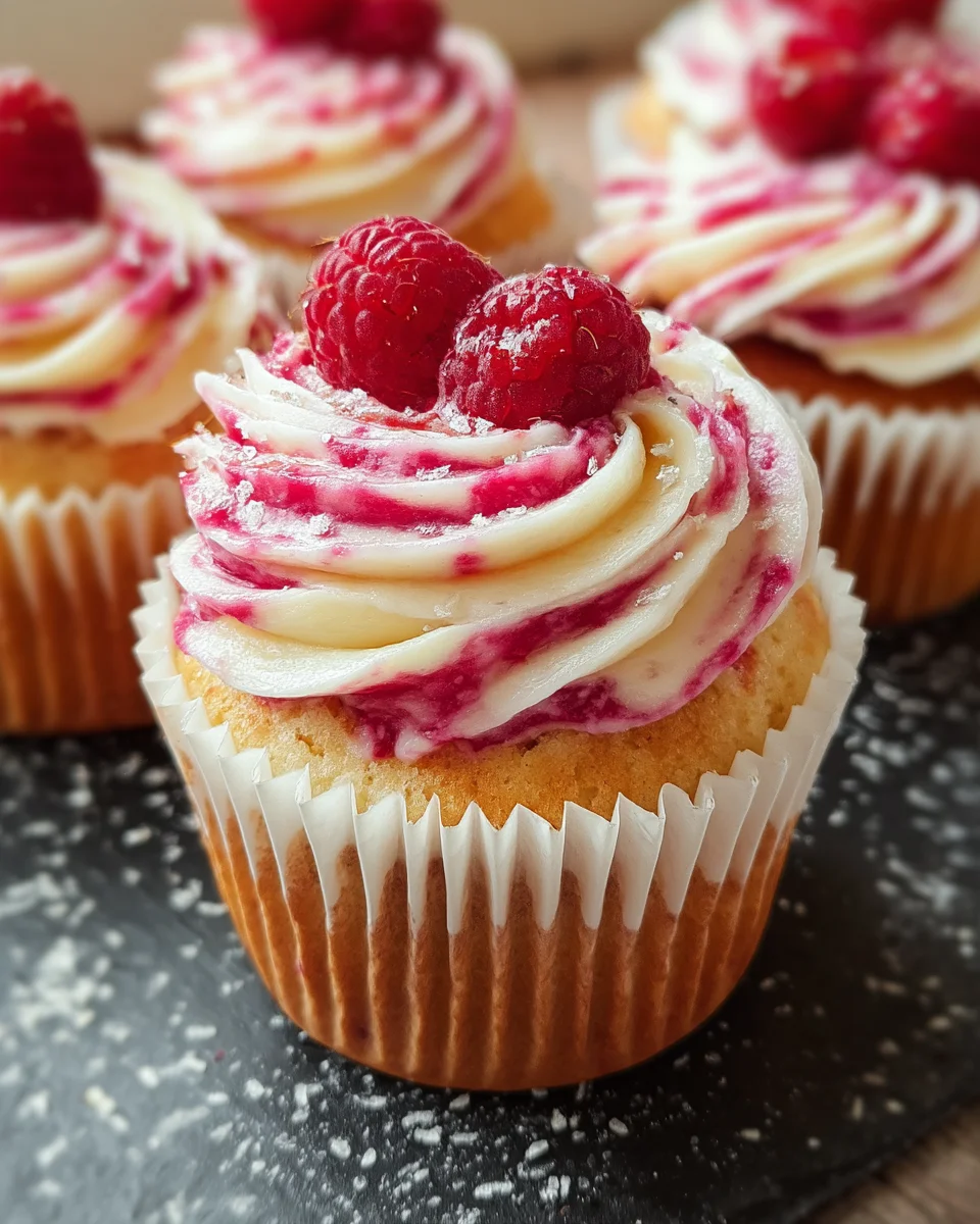 Raspberry Swirl Cupcakes