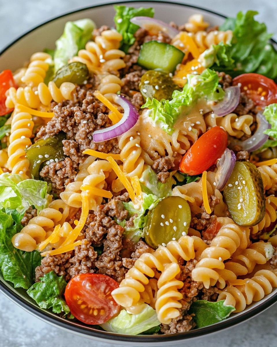 Big Mac Pasta Salad