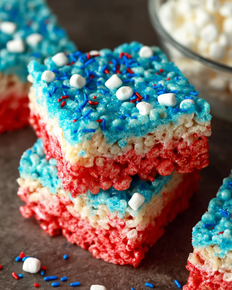 4th of July Rice Krispies Treats