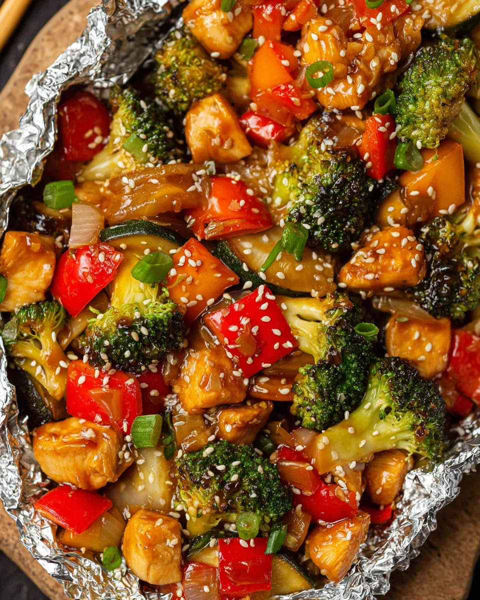 Teriyaki Chicken Foil Packet