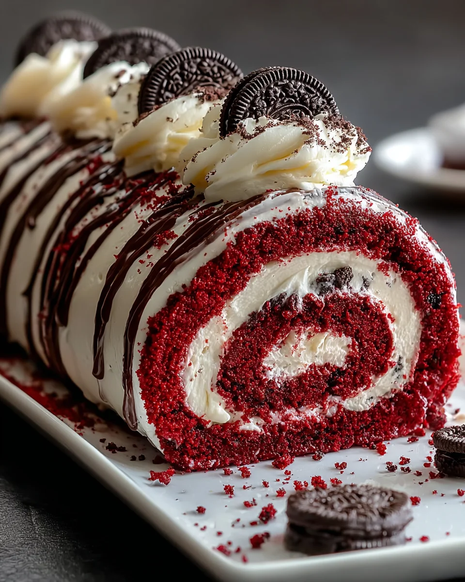 Red Velvet Oreo Roll