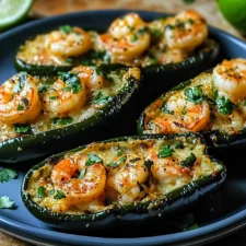 Keto Cilantro Lime Shrimp Stuffed Poblano