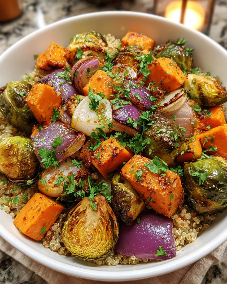 Roasted Winter Vegetable Nourish Bowl