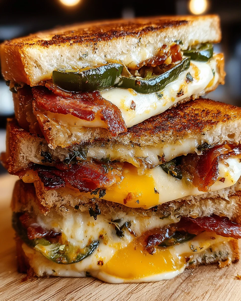 Roasted Jalapeno Popper Grilled Cheese