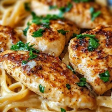 Cajun Chicken with Creamy Parmesan Linguine Pasta