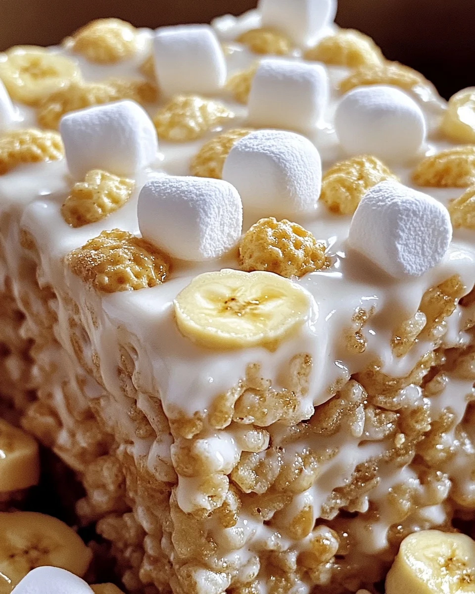 Banana Pudding Rice Krispie Treats