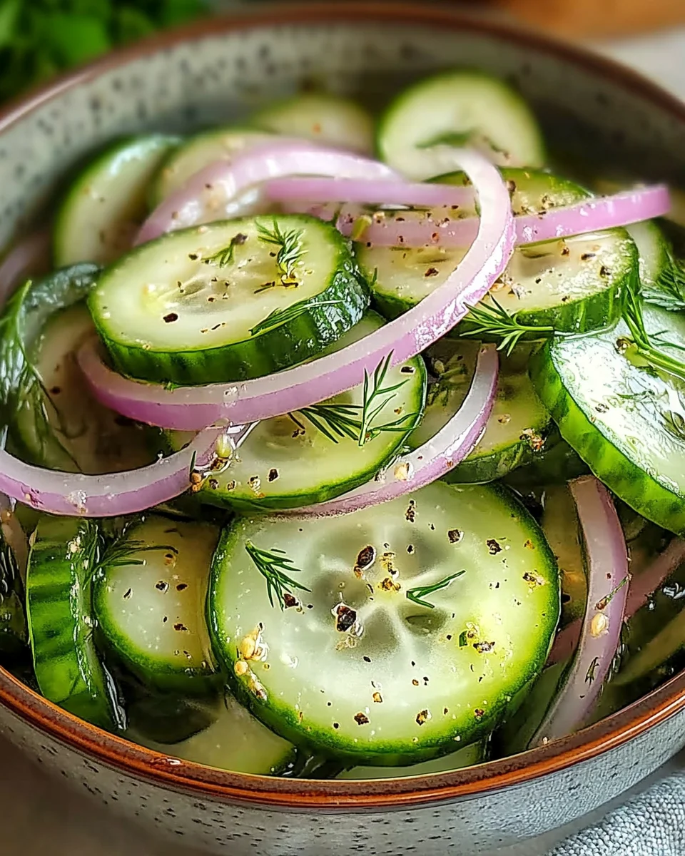 Pickled Cucumbers and Onions