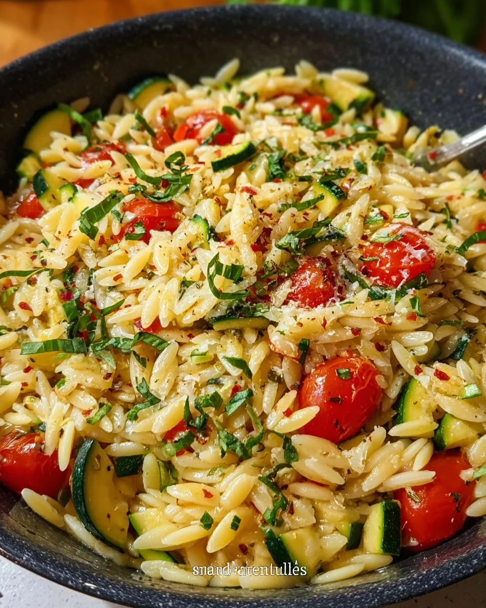 Zucchini Orzo