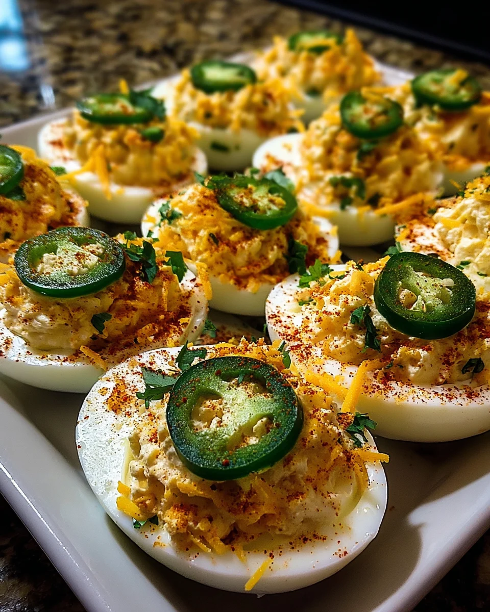 Jalapeño Popper Deviled Eggs Delight