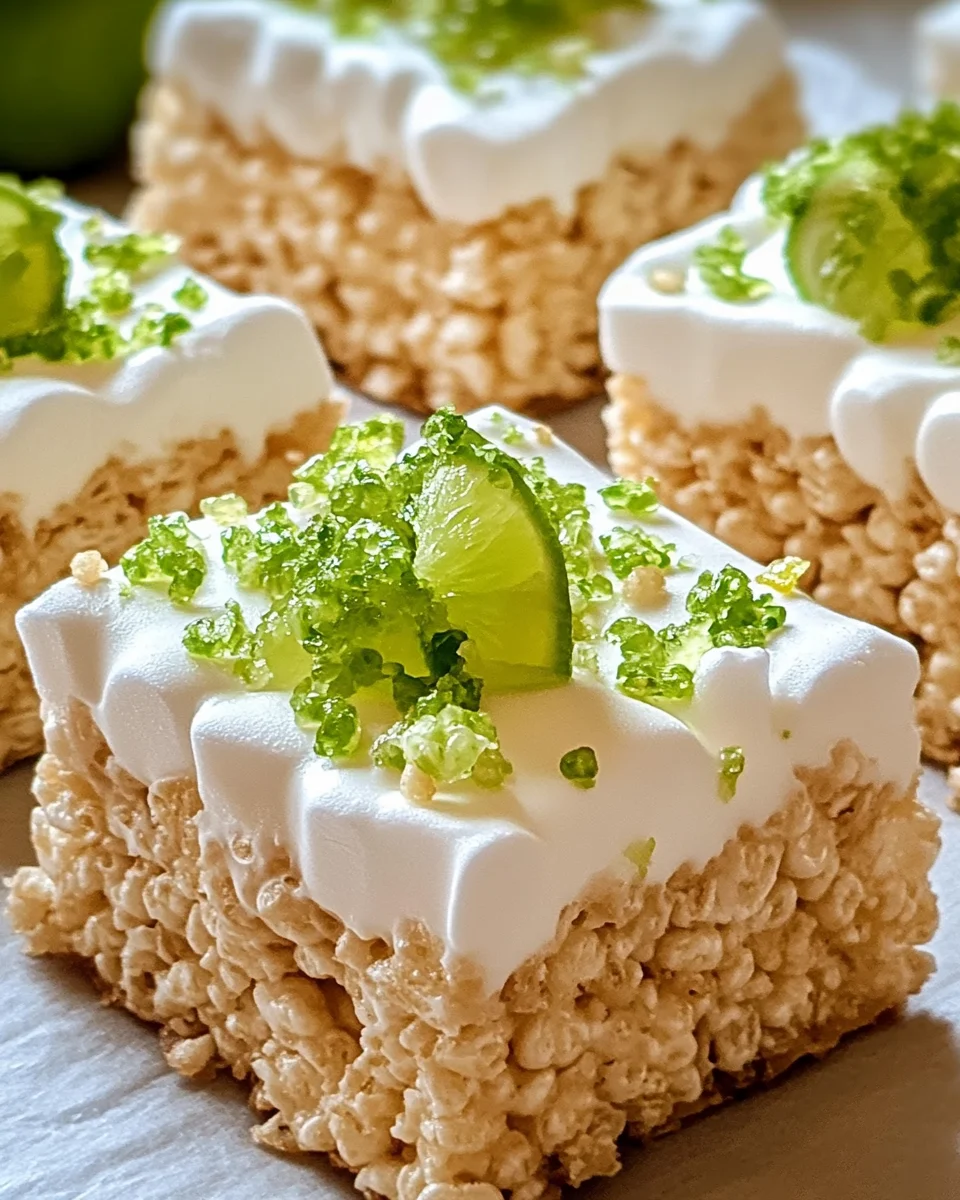 Key Lime Pie Rice Krispie Treats