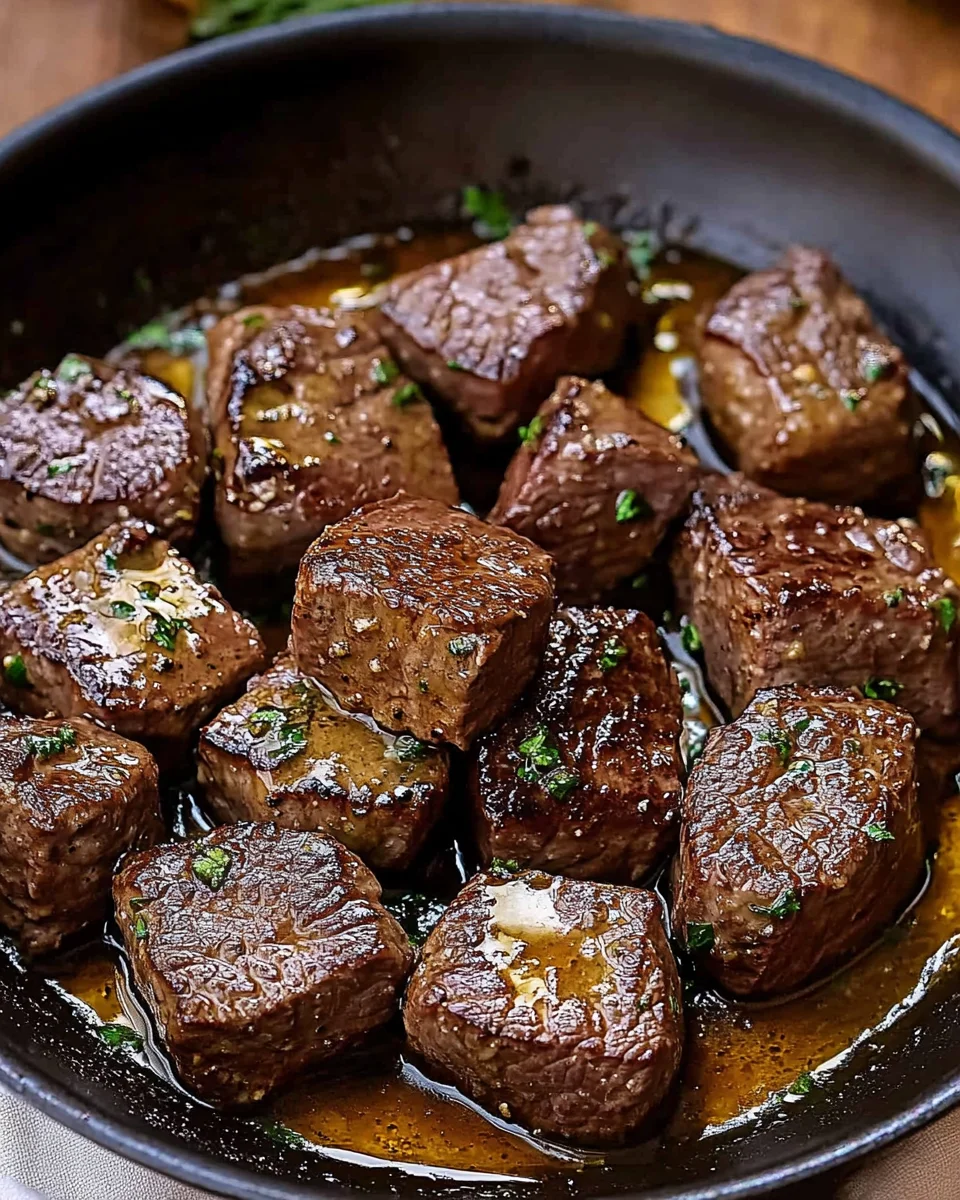 Cowboy Butter Steak Bites